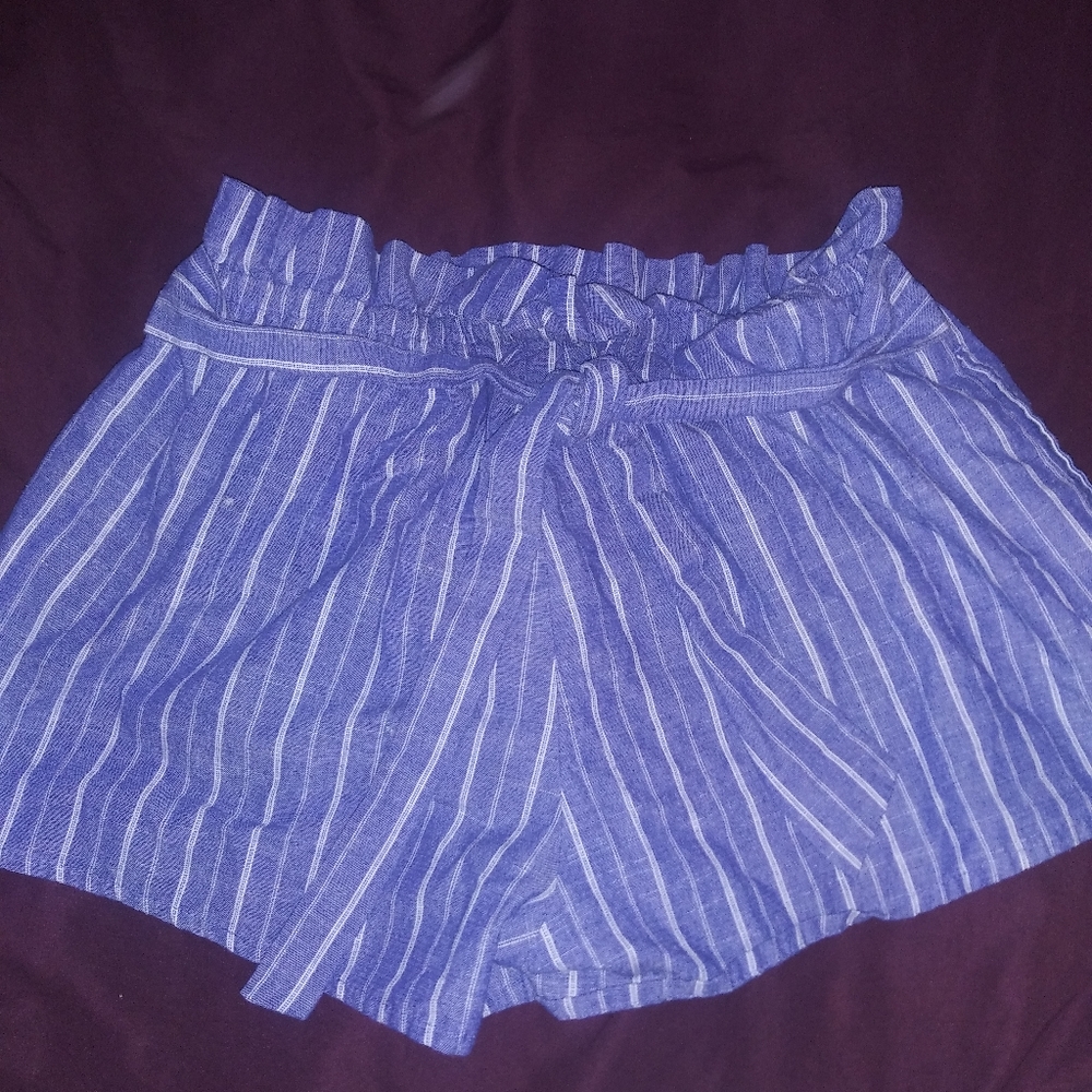 Blue and White Shorts